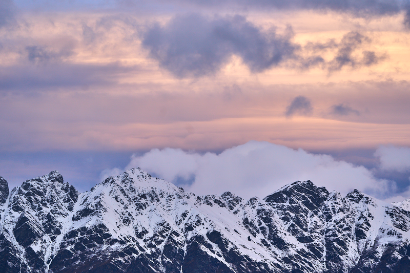 Snow Peak fine art landscape print featuring snow-covered New Zealand mountains and foggy alpine terrain. Moody Queenstown photography wall art, perfect for winter interiors. Premium giclée print on archival paper. Ideal for modern home décor, minimalist design, and Scandinavian-style spaces. Available from Melbourne Print Studio, part of the Snowdrift Collection.