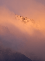 Ambient, fine art landscape print, New Zealand mountain photography, snow-capped mountain wall art, moody alpine photo print, designer winter landscape wall art, fog and snow mountain print, Queenstown mountain art print, luxury home décor, fine art photography for interiors, minimalist wall print, contemporary nature photography, premium giclée print, Melbourne Print Studio, Australian Wall Prints, Scandinavian interior art, mountain range photography print, modern landscape wall décor