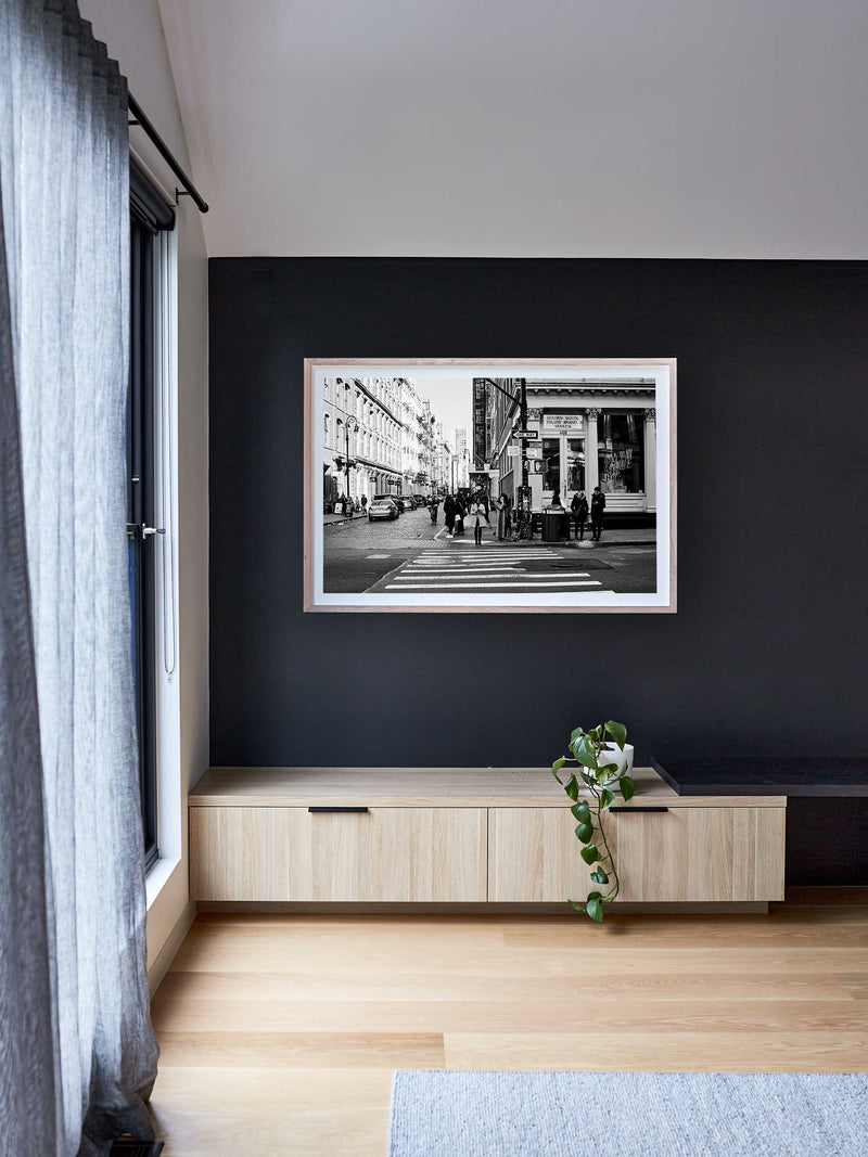 New York photography print, Broome Street, Broadway, New York City Print Artwork, Wall Print, New York Black and White Print, New York B&W Print, interior design, interior décor print photography, New York street print, New York Prints Australia, New York Prints Melbourne, New York Artwork, New York Wall Art, New York City Poster, New York Cityscape, New York Skyline Print Poster Artwork, Manhattan, Brooklyn.