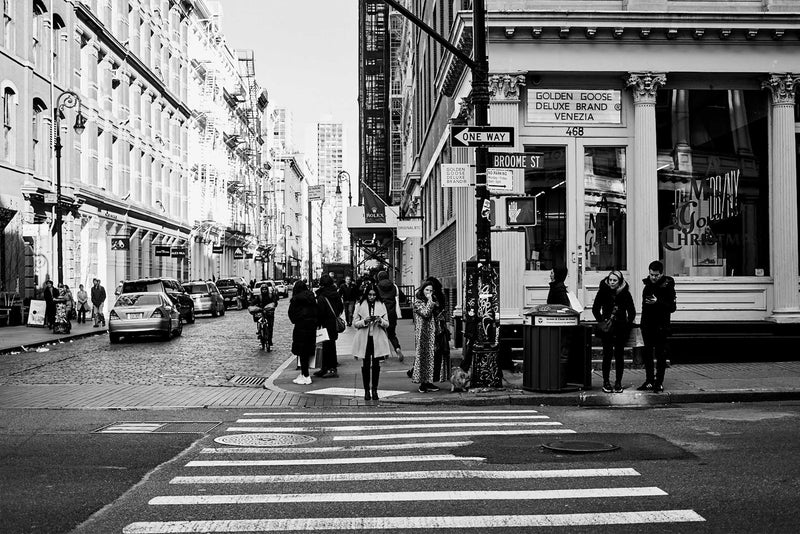 New York photography print, Broome Street, Broadway, New York City Print Artwork, Wall Print, New York Black and White Print, New York B&W Print, interior design, interior décor print photography, New York street print, New York Prints Australia, New York Prints Melbourne, New York Artwork, New York Wall Art, New York City Poster, New York Cityscape, New York Skyline Print Poster Artwork, Manhattan, Brooklyn.