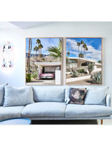 Photography art print Mid-Century Architecture House Palm Springs, California (Los Angeles) Vintage Pink Cadillac Car Wall Art. Tropical Palm Trees, Cactus Print. Home décor interior design print artwork. Palm Springs Wall Art, Palm Springs Artwork, Palm Springs Art Print, Palm Springs Poster, Mid-Century Print Poster, Architectural, Modern Photographic Wall Art Print Poster, Car Print Artwork, Los Angeles Wall Art, LA Print Artwork, LA Wall Art, Wall art home décor print interior design. 