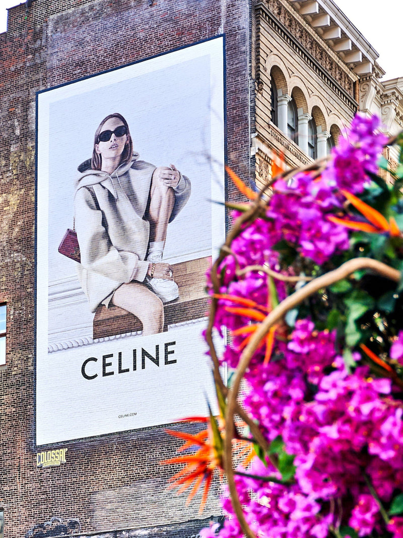 Shop Celine Blooms Photo Art Print a Fashion Design Art Print shot in Soho New York of a Celine Fashion Print themed photography wall art print from Giclée Studios wall artwork collection Buy Australian made fine art print poster and framed prints for the home and your interior décor