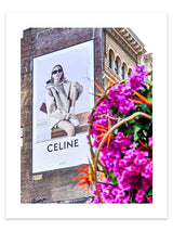 Shop Celine Blooms Photo Art Print a Fashion Design Art Print shot in Soho New York of a Celine Fashion Print themed photography wall art print from Giclée Studios wall artwork collection Buy Australian made fine art print poster and framed prints for the home and your interior décor