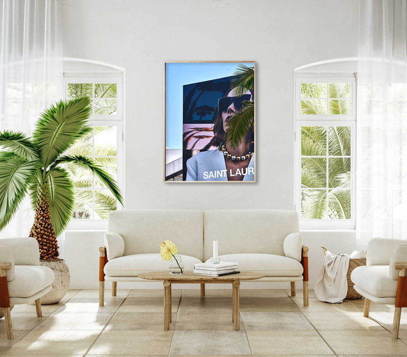 Shop Rodeo Palms Photo Art Print a Fashion Design Art Print and Saint Laurent Fashion Print themed photography wall art print from Giclée Studios wall artwork collection Buy Australian made fine art print poster and framed prints for the home and your interior décor