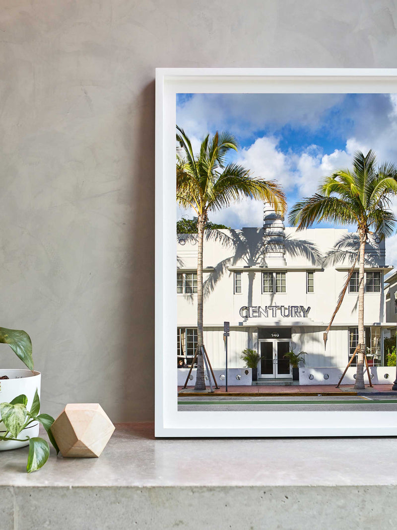 Miami artwork, Miami Poster Art, Mid-Century Architecture Art Print, Mid-Century Architecture Artwork, Architecture Wall Art Print, Architecture photography print, LA Wall Art Print, LA Art Print, interior design art prints, interior design wall art, home décor prints, home décor wall art, wall art prints, Melbourne Print Studio, Australian Wall Art Prints, Los Angeles Wall Art, LA Art, fine-art wall décor. This print option has a white border, so the print has a white border when it is framed.
