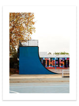 Skate ramp photography print, Graffiti Artwork, Streetscape graffiti artwork, Streetscape graffiti Photography Print, Melbourne Print Studio, Australian Wall Art Prints, Graffiti Skate Ramp Street fine-art wall décor print, Melbourne Graffiti Streetscape Print. 