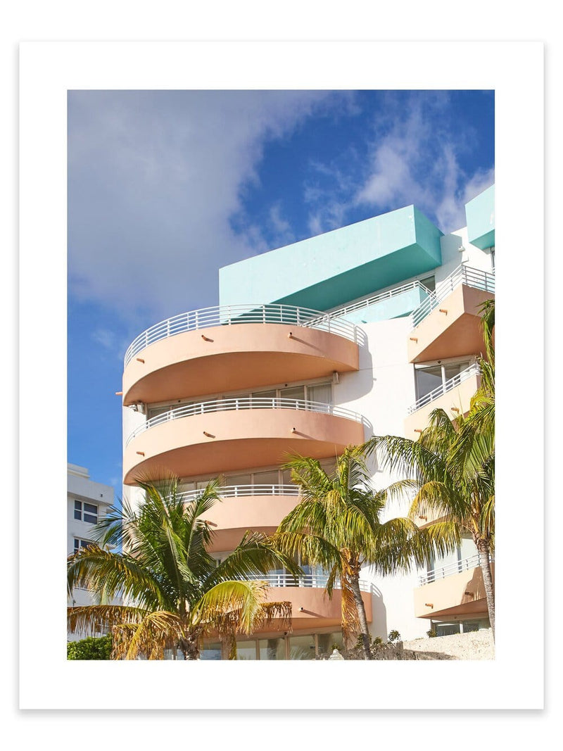 Miami artwork, Miami Poster Art, Mid-Century Architecture Art Print, Mid-Century Architecture Artwork, Architecture Wall Art Print, Architecture photography print, LA Wall Art Print, LA Art Print, interior design art prints, interior design wall art, home décor prints, home décor wall art, wall art prints, Melbourne Print Studio, Australian Wall Art Prints, Los Angeles Wall Art, LA Art, fine-art wall décor. This print option has a white border, so the print has a white border when it is framed.