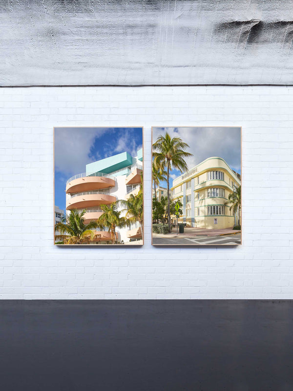 Miami artwork, Miami Poster Art, Mid-Century Architecture Art Print, Mid-Century Architecture Artwork, Architecture Wall Art Print, Architecture photography print, LA Wall Art Print, LA Art Print, interior design art prints, interior design wall art, home décor prints, home décor wall art, wall art prints, Melbourne Print Studio, Australian Wall Art Prints, Los Angeles Wall Art, LA Art, fine-art wall décor. This print option has a white border, so the print has a white border when it is framed.