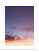 Stunning sunset, sunrise skyscape photography print, fashion prints, interior design prints, interior design wall art, home décor prints, home décor wall art, wall art prints, Melbourne Print Studio, Australian Wall Prints, Los Angeles Wall Art, LA Art, LA Wall Art Print. This print artwork has a white border (between 5cm and 4cm), when framed will have a white border. It is perfect for interior decorators interested in fine-art wall décor and interior design.