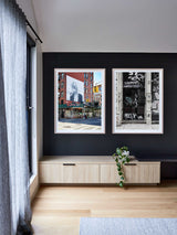 High-end designer street photography print of a Saint Laurent billboard poster, designer Saint Laurent street photography print poster, NYC streetscape art print, fashion print, interior design prints, interior design wall art, home décor prints, Melbourne Print Studio, Australian Wall Prints, Los Angeles Wall Art, LA Art, fine-art wall décor and interior design. Jacquemus, Old Celine (Céline), Prada, Yves Saint Laurent, Chanel Art Print, Bottega Veneta (New Bottega) and Louis Vuitton Art.